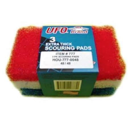 Ufo 777-0048 PE 1 in. Thick Scouring Pads, 48PK 777-0048 (PE)